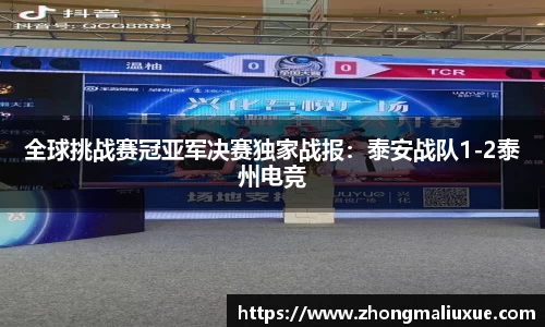 全球挑战赛冠亚军决赛独家战报：泰安战队1-2泰州电竞